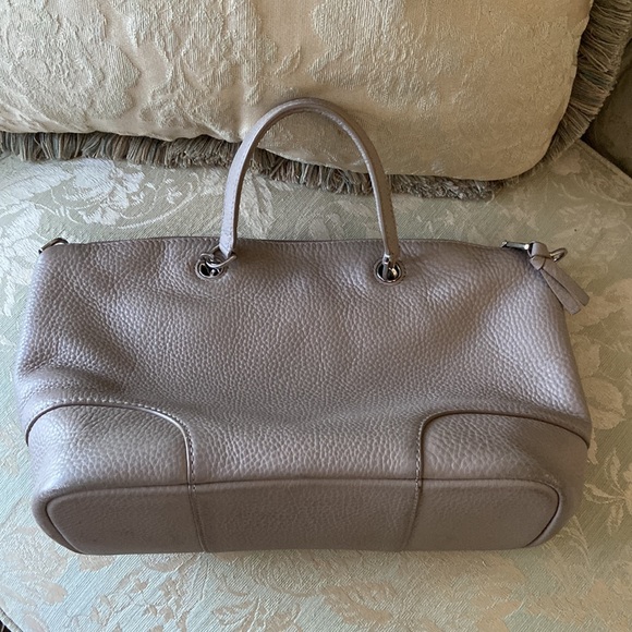 Tory Burch Whipstick Slouchy French Grey satchel bag - Picture 7 of 14